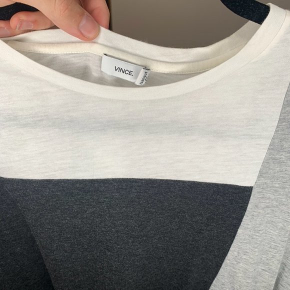 Vince Color block Long sleeve T-Shirt - Picture 5 of 5